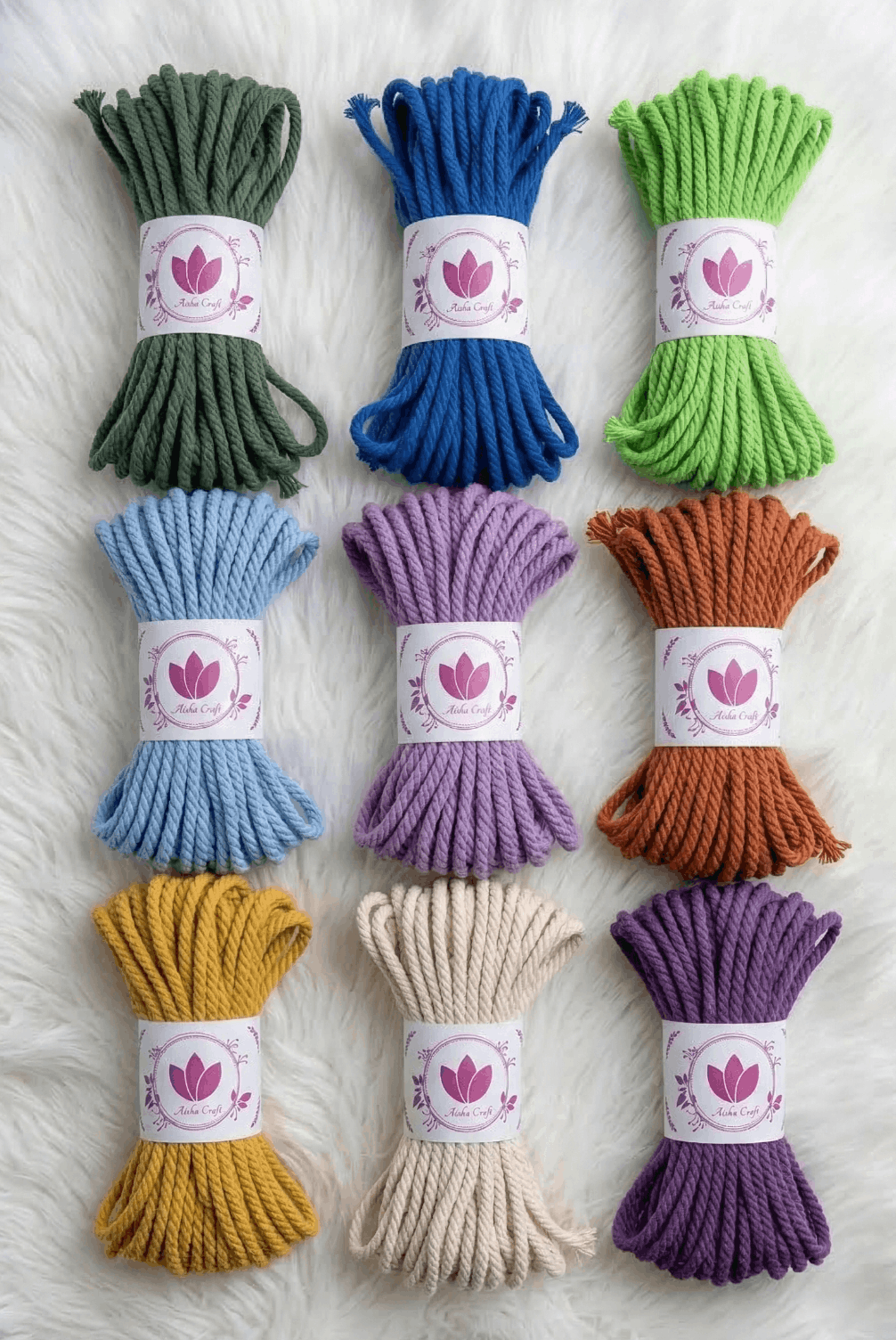 Paket Starter – Tali Katun Macrame Aisha Craft